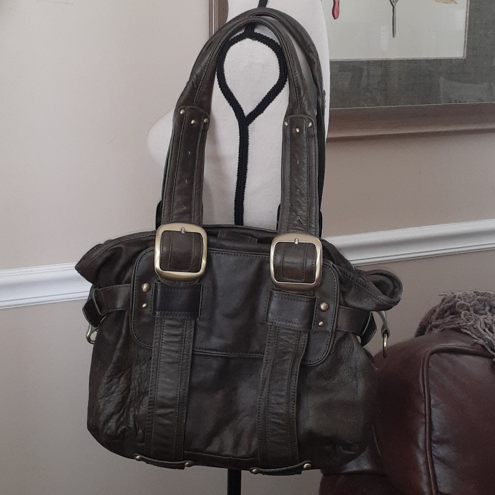 SABINA Olive Green Handbag